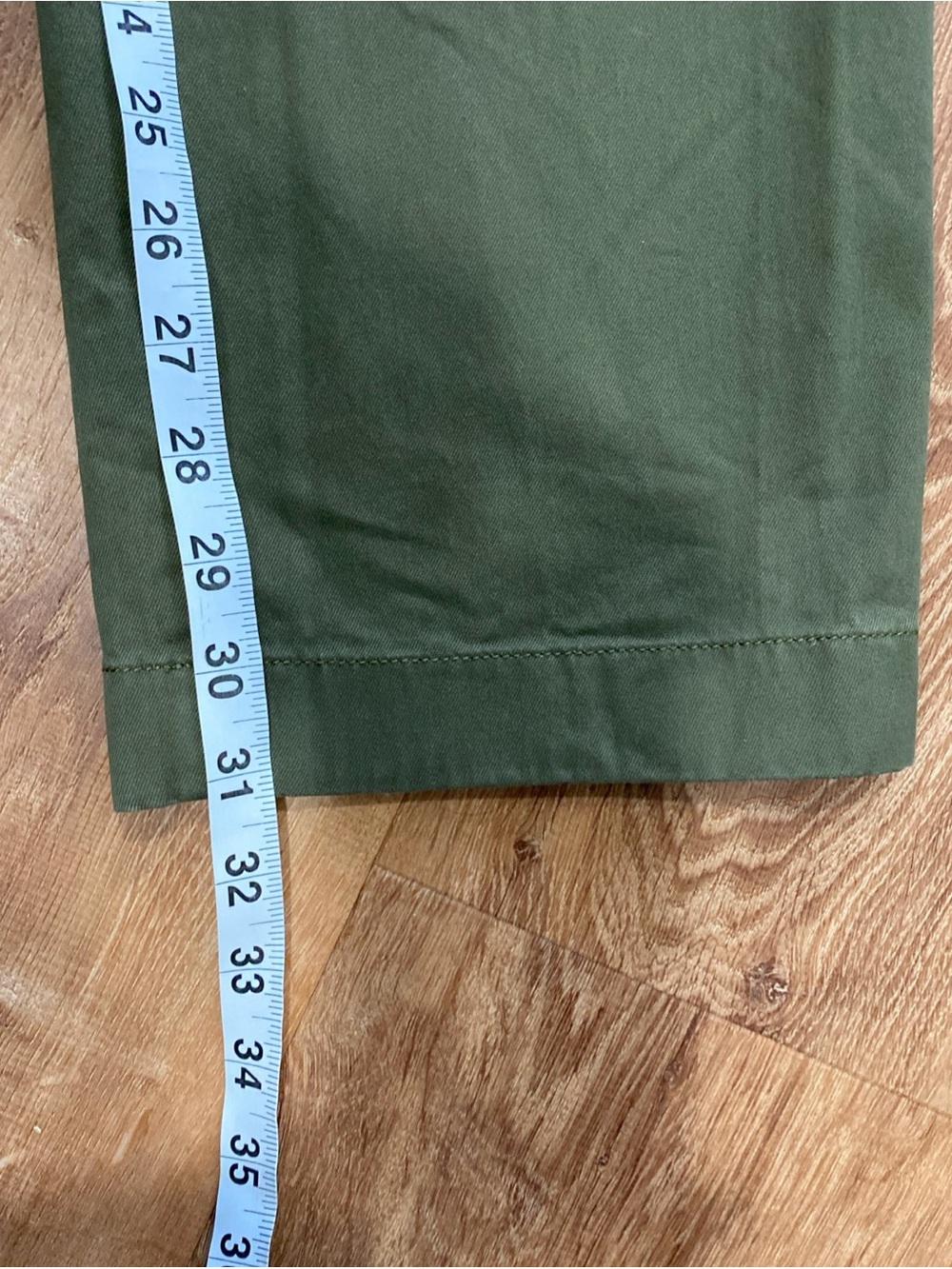 Brooks Brothers Clark Chino Pants Mens 33x32 Cotton Stretch Olive Green Straight - Picture 4 of 12